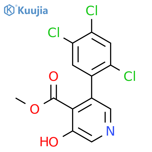 Methyl 3-hydroxy-5-(2,4,5-trichlorophenyl)isonicotinate structure