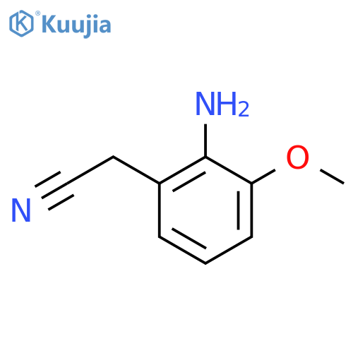 2-Amino-3-methoxyphenylacetonitrile structure