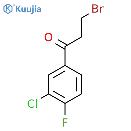 3-Bromo-3'-chloro-4'-fluoropropiophenone structure