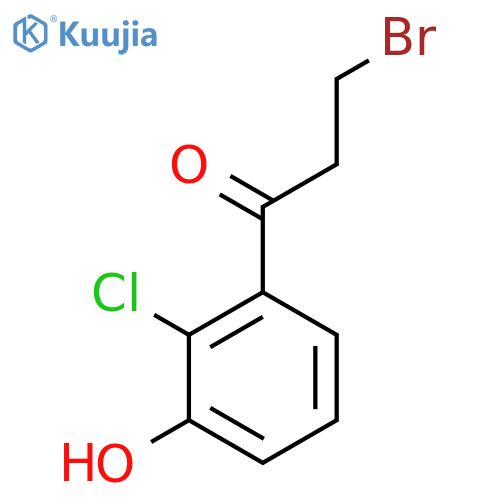 3-Bromo-2'-chloro-3'-hydroxypropiophenone structure