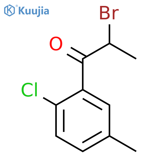2-Bromo-2'-chloro-5'-methylpropiophenone structure