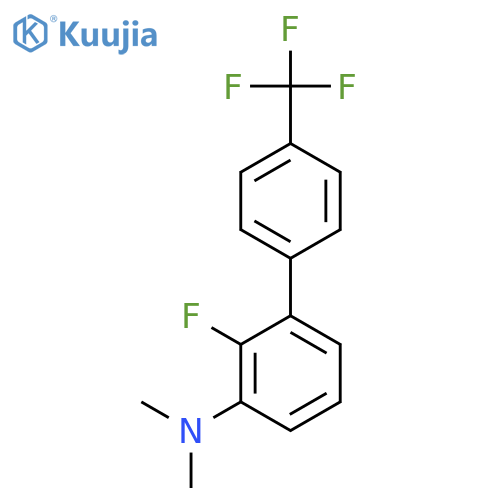 (2-Fluoro-4'-(trifluoromethyl)biphenyl-3-yl)-dimethyl-amine structure
