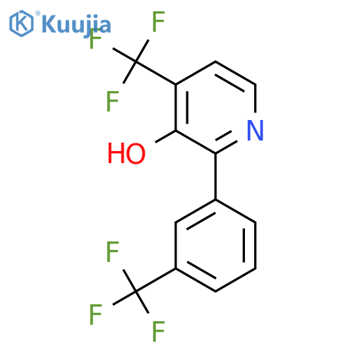 3-Hydroxy-4-(trifluoromethyl)-2-(3-(trifluoromethyl)phenyl)pyridine structure