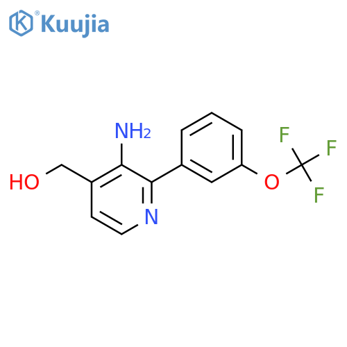 3-Amino-2-(3-(trifluoromethoxy)phenyl)pyridine-4-methanol structure