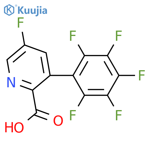 5-Fluoro-3-(perfluorophenyl)picolinic acid structure