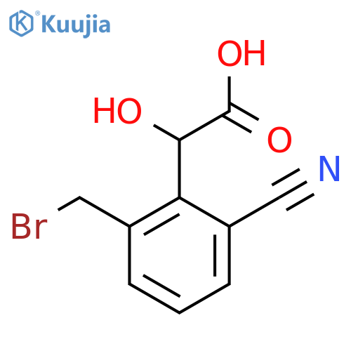 2-(Bromomethyl)-6-cyanomandelic acid structure