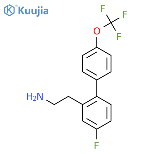 4-Fluoro-4'-(trifluoromethoxy)biphenyl-2-ethylamine structure
