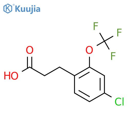 3-(4'-Chloro-2'-(trifluoromethoxy)phenyl)propionic acid structure