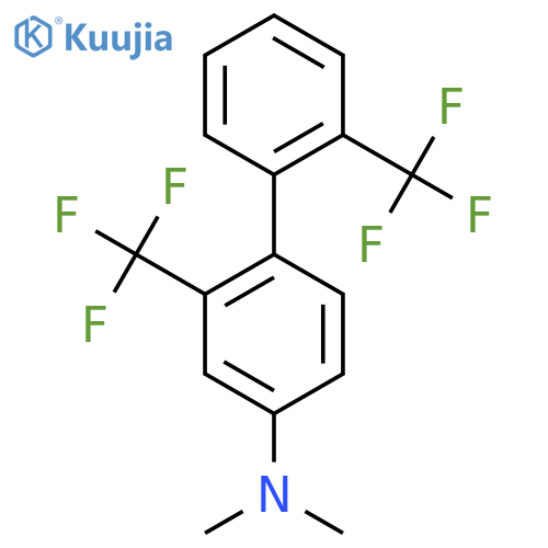 (2,2'-Bis(trifluoromethyl)biphenyl-4-yl)-dimethyl-amine structure