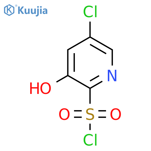 5-Chloro-3-hydroxypyridine-2-sulfonyl chloride structure