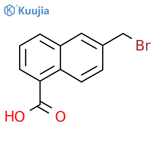 2-(Bromomethyl)naphthalene-5-carboxylic acid structure