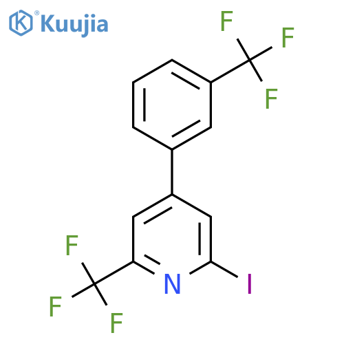 2-Iodo-6-(trifluoromethyl)-4-(3-(trifluoromethyl)phenyl)pyridine structure