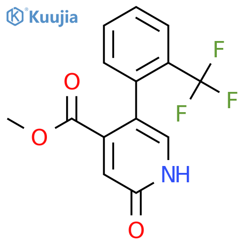 Methyl 2-hydroxy-5-(2-(trifluoromethyl)phenyl)isonicotinate structure