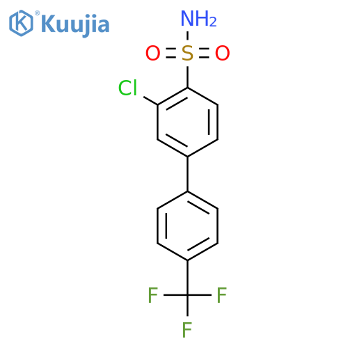 3-Chloro-4'-(trifluoromethyl)-[1,1'-biphenyl]-4-sulfonamide structure