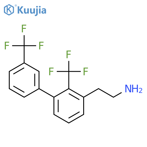 2-(2,3'-Bis(trifluoromethyl)biphenyl-3-yl)-ethylamine structure