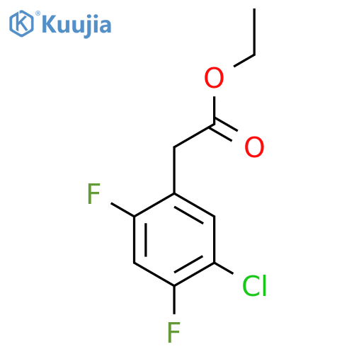 Ethyl 5-chloro-2,4-difluorophenylacetate structure