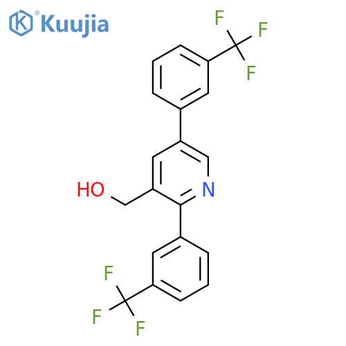 2,5-Bis(3-(trifluoromethyl)phenyl)pyridine-3-methanol structure