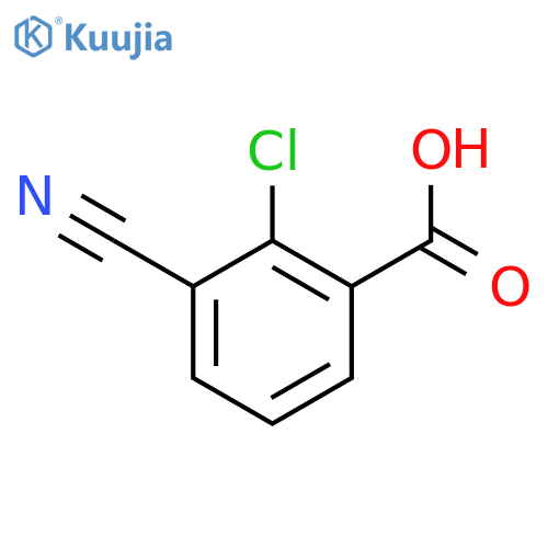 2-Chloro-3-cyanobenzoic acid structure
