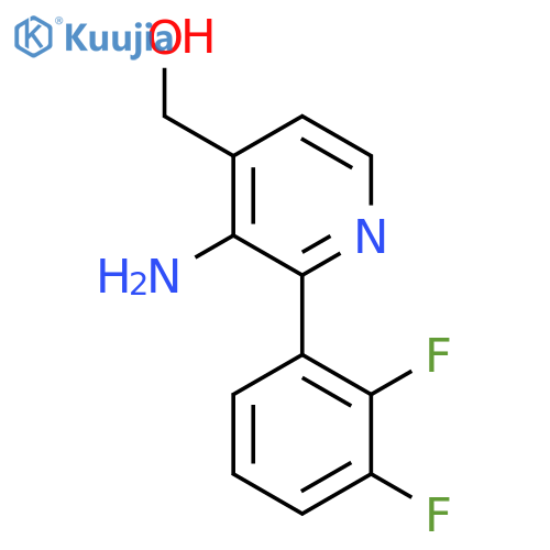 3-Amino-2-(2,3-difluorophenyl)pyridine-4-methanol structure