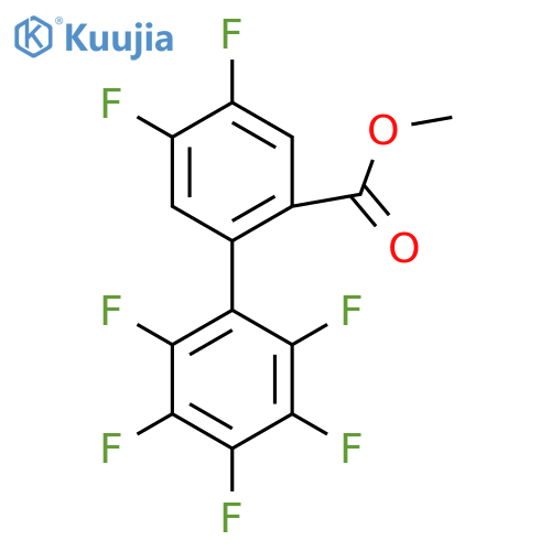 Methyl 4,5,2',3',4',5',6'-heptafluorobiphenyl-2-carboxylate structure