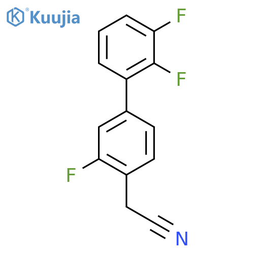 3,2',3'-Trifluorobiphenyl-4-acetonitrile structure
