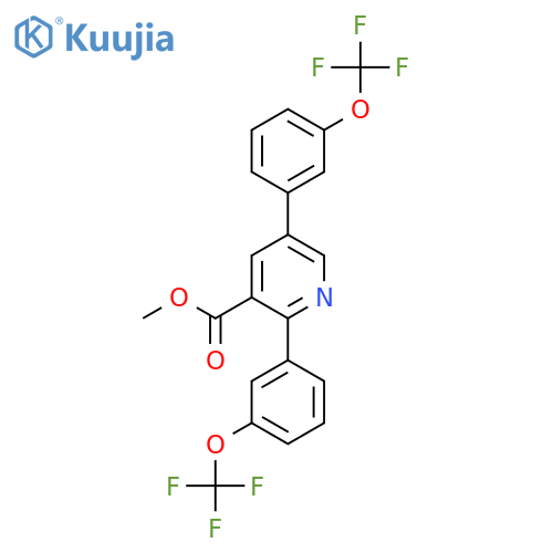 Methyl 2,5-bis(3-(trifluoromethoxy)phenyl)nicotinate structure