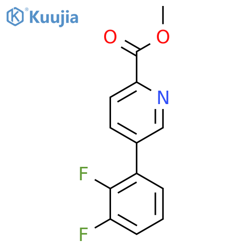 Methyl 5-(2,3-difluorophenyl)picolinate structure