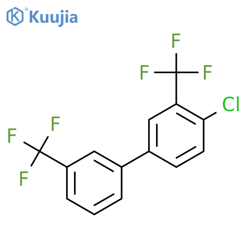 4-Chloro-3,3'-bis-(trifluoromethyl)biphenyl structure