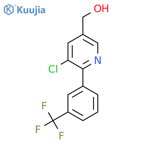 3-Chloro-2-(3-(trifluoromethyl)phenyl)pyridine-5-methanol structure