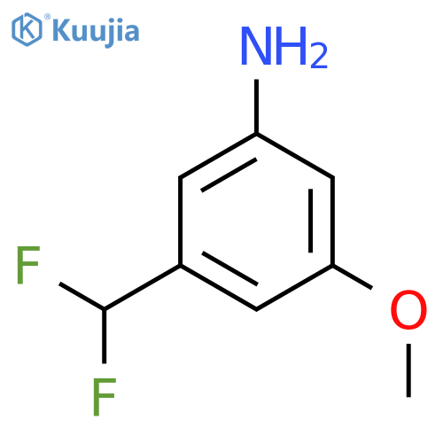 3-Amino-5-(difluoromethyl)anisole structure
