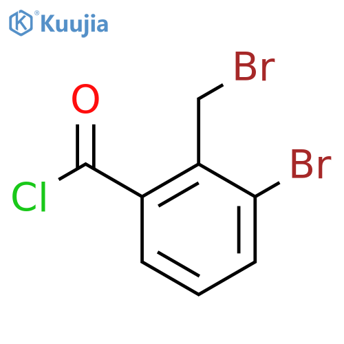 Benzoyl chloride, 3-bromo-2-(bromomethyl)- structure