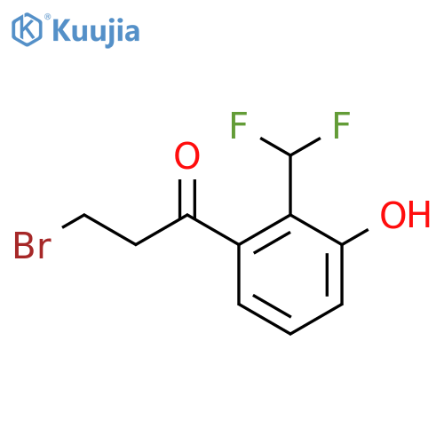 3-Bromo-2'-(difluoromethyl)-3'-hydroxypropiophenone structure