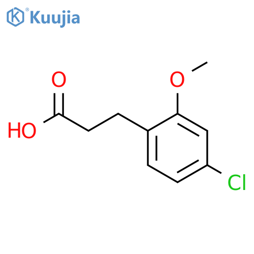 3-(4-chloro-2-methoxyphenyl)propanoic acid structure