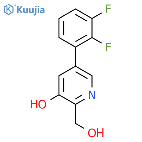 5-(2,3-Difluorophenyl)-3-hydroxypyridine-2-methanol structure