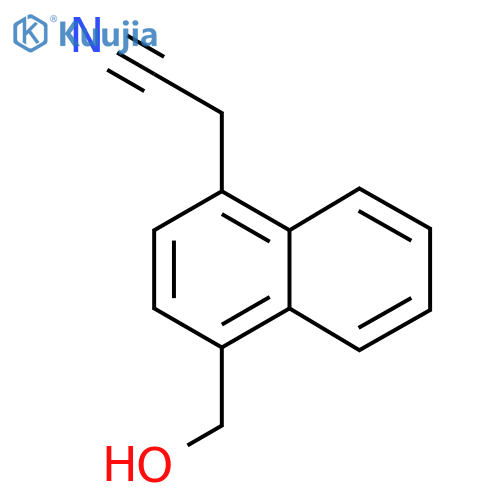 4-(Hydroxymethyl)naphthalene-1-acetonitrile structure