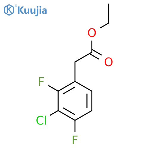 Ethyl 3-chloro-2,4-difluorophenylacetate structure