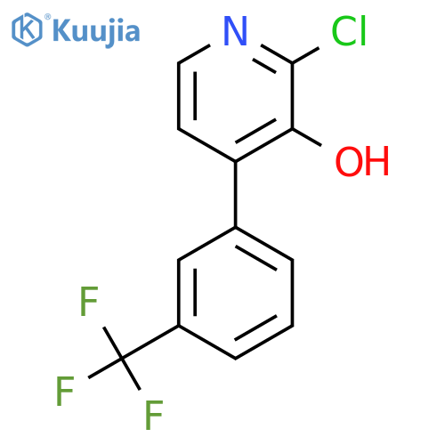 2-Chloro-3-hydroxy-4-(3-(trifluoromethyl)phenyl)pyridine structure