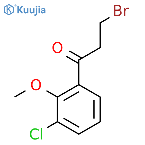3-Bromo-3'-chloro-2'-methoxypropiophenone structure
