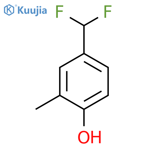 4-(Difluoromethyl)-2-methylphenol structure
