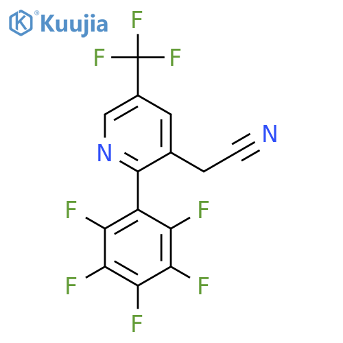 2-(Perfluorophenyl)-5-(trifluoromethyl)pyridine-3-acetonitrile structure