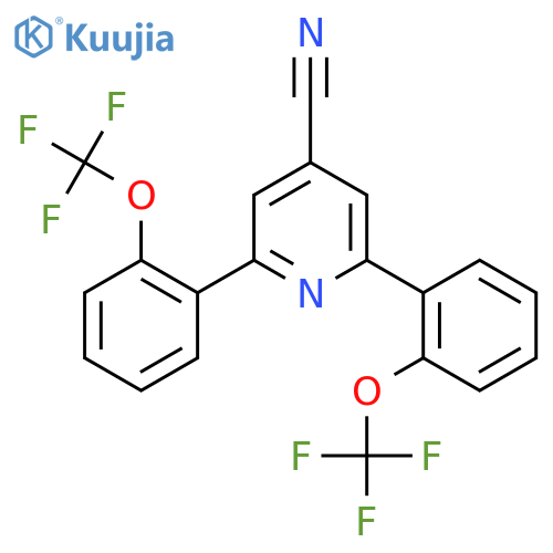 2,6-Bis(2-(trifluoromethoxy)phenyl)isonicotinonitrile structure