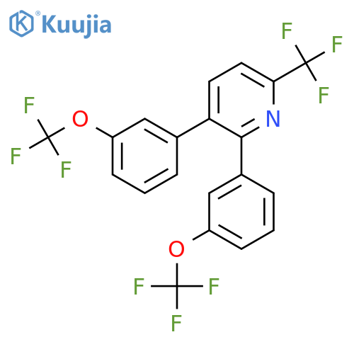 2,3-Bis(3-(trifluoromethoxy)phenyl)-6-(trifluoromethyl)pyridine structure