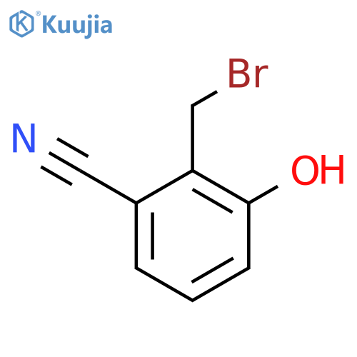 2-Cyano-6-hydroxybenzyl bromide structure