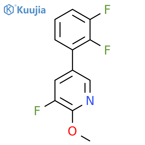 5-(2,3-Difluorophenyl)-3-fluoro-2-methoxypyridine structure