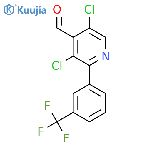 3,5-Dichloro-2-(3-(trifluoromethyl)phenyl)isonicotinaldehyde structure