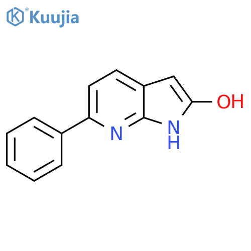 1h-Pyrrolo[2,3-b]pyridin-2-ol,6-phenyl- structure