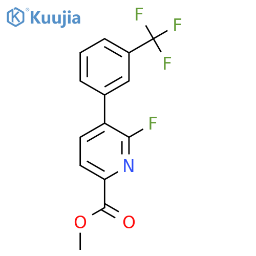 Methyl 6-fluoro-5-(3-(trifluoromethyl)phenyl)picolinate structure