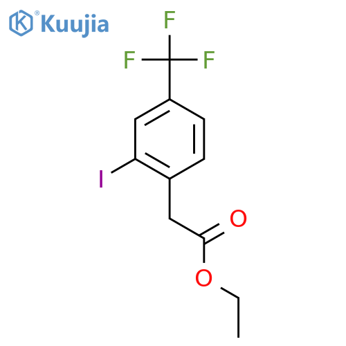 Ethyl 2-iodo-4-(trifluoromethyl)phenylacetate structure