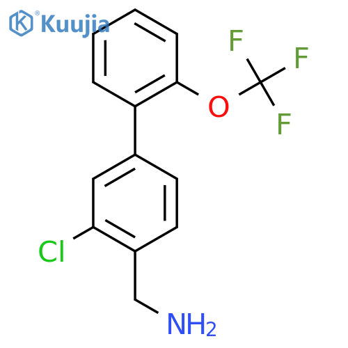 C-(3-Chloro-2'-(trifluoromethoxy)biphenyl-4-yl)-methylamine structure