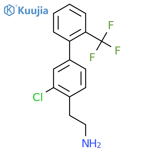 2-(3-Chloro-2'-(trifluoromethyl)biphenyl-4-yl)-ethylamine structure